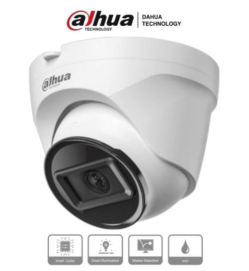 DAHUA IPC-T1E20 -Camara IP Domo de 2 MP - lente de 2.8 mm y 99° de visión. IR de 30 m, protección IP67, PoE. DWDR, 3D NR, HLC, BLC y compresión H.265+ DAHUA IPC-T1E20 -Camara IP Domo de 2 MP - lente de 2.8 mm y 99° de visión. IR de 30 m, protección IP67, PoE. DWDR, 3D NR, HLC, BLC y compresión H.265+